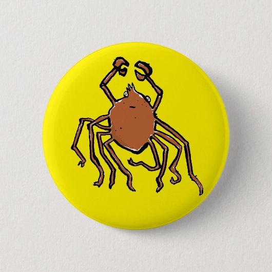 Badge Rond 5 Cm l'araignée de mer groovy (Devant)