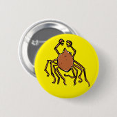 Badge Rond 5 Cm l'araignée de mer groovy (Devant & derrière)