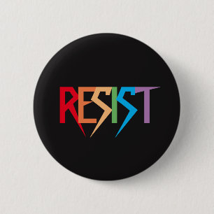 Badge Rond 5 Cm L'arc-en-ciel coloré résistent au bouton