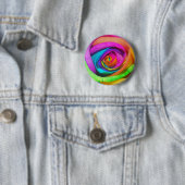 Badge Rond 5 Cm L'arc-en-ciel s'est levé (En situation)
