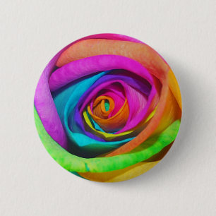 Badge Rond 5 Cm L'arc-en-ciel s'est levé