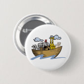 Badge Rond 5 Cm L'arche de Noé (Devant & derrière)