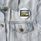 Badge Rond 5 Cm "L'Arche de Noé" Drôle Drôle Dessin Tee - shirt Do (En situation)