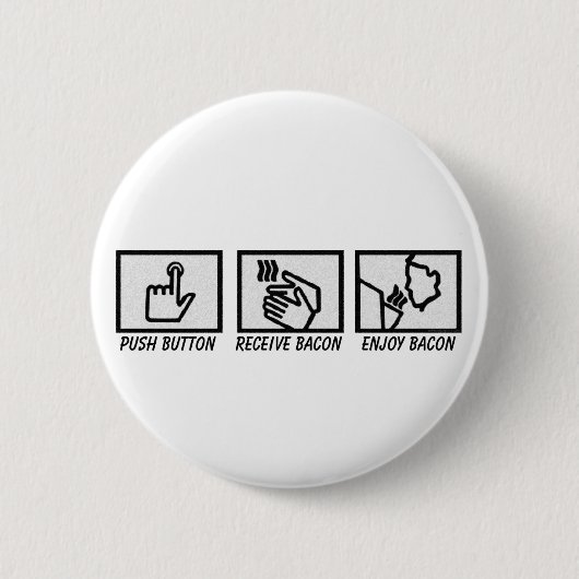 Badge Rond 5 Cm Lard de bouton poussoir (Devant)
