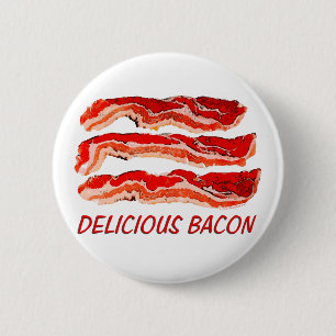 Badge Rond 5 Cm Lard délicieux