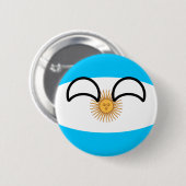 Badge Rond 5 Cm L'Argentine Geeky tendante drôle Countryball (Devant & derrière)