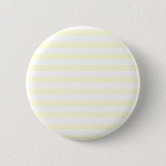 Badge Rond 5 Cm Larges rayures - blanches et jaune-clair