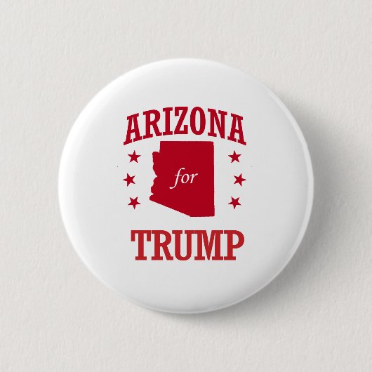 BADGE ROND 5 CM L'ARIZONA POUR DONALD TRUMP (Devant)