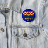 Badge Rond 5 Cm L'Arizona pour Romney 2012 (En situation)