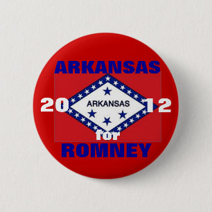 Badge Rond 5 Cm L'Arkansas pour Romney 2012