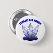 Badge Rond 5 Cm L'Armée de l'Air israélienne (Devant & derrière)