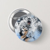 Badge Rond 5 Cm Larmes d'Arctique (Devant & derrière)