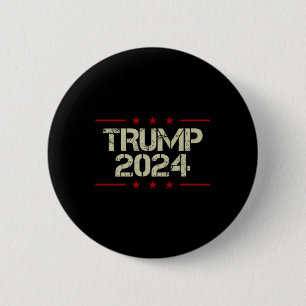 Badge Rond 5 Cm L'Arrestation De Trump À L'Avant Et À L'Arrière-Cô
