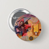 Badge Rond 5 Cm L'art Abstrait kandinski (Devant & derrière)