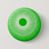 Badge Rond 5 Cm l'art abstrait vert sonnera votre esprit (Devant)