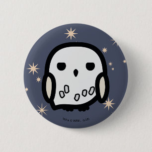 Badge Rond 5 Cm L'art du personnage de dessin animé d'Hedwig