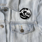 Badge Rond 5 Cm L'art Rose poststérilisé (En situation)
