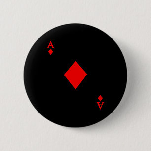 Badge Rond 5 Cm L'As Du Pont De Diamant Des Cartes Costume Hallowe