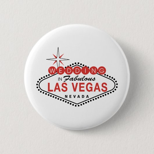 Badge Rond 5 Cm Las Vegas fabuleux épousant le modèle (Devant)