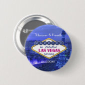 Badge Rond 5 Cm Las Vegas Mariage - Personnaliser (Devant & derrière)