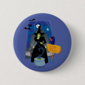 Badge Rond 5 Cm L'Assistant D'Oz™ | La sorcière méchante (Devant)