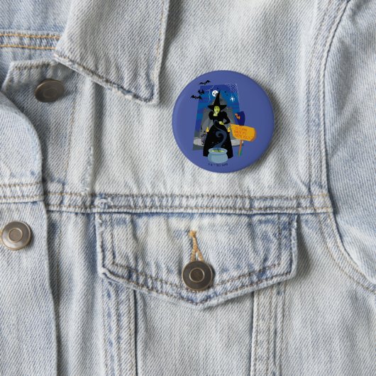 Badge Rond 5 Cm L'Assistant D'Oz™ | La sorcière méchante (En situation)