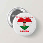 Badge Rond 5 Cm Laszlo (Devant & derrière)