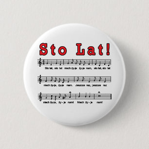 Badge Rond 5 Cm Lat de Sto ! Boutons de chanson