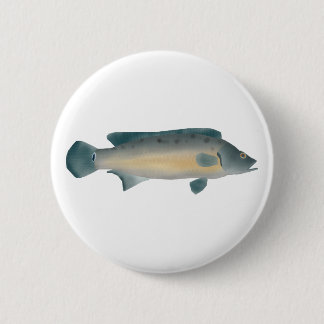 Badge Rond 5 Cm Lateral Striped Pike Cichlid