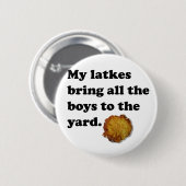 Badge Rond 5 Cm Latkes (Devant & derrière)