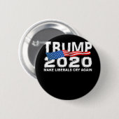 Badge Rond 5 Cm L'ATOUT drôle 2020 font des libéraux pleurent (Devant & derrière)