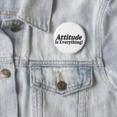 Badge Rond 5 Cm L'attitude est tout ! (En situation)