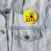 BADGE ROND 5 CM L'AUDACITÉ DU HYPE (En situation)