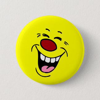 Badge Rond 5 Cm Laughing Face Grumpey