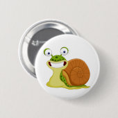 Badge Rond 5 Cm Laughing Snail (Devant & derrière)