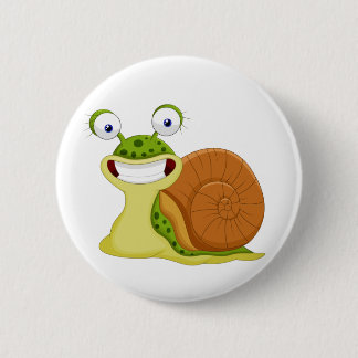 Badge Rond 5 Cm Laughing Snail