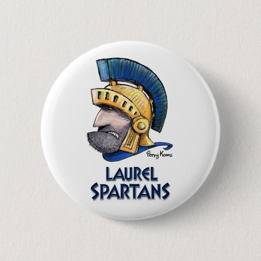 Badge Rond 5 Cm Laurel High School Spartan Button (Devant)