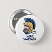 Badge Rond 5 Cm Laurel High School Spartan Button (Devant & derrière)