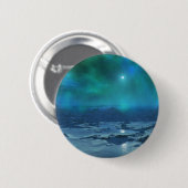 Badge Rond 5 Cm L'aurore Borealis (Devant & derrière)