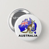 Badge Rond 5 Cm L'Australie (Devant & derrière)