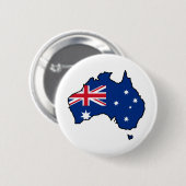 Badge Rond 5 Cm L'Australie fraîche (Devant & derrière)