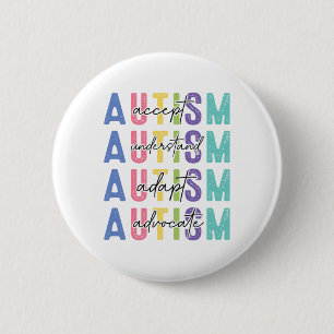 Badge Rond 5 Cm L'autisme Accepter Comprendre L'Amour