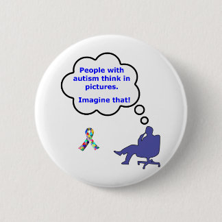 Badge Rond 5 Cm L'autisme/pensent dans les images