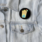 Badge Rond 5 Cm L'autocollant de queue Arnold Palmer (En situation)