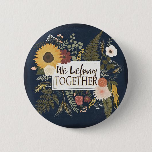 Badge Rond 5 Cm L'automne IV Romance | nous appartenons ensemble (Devant)