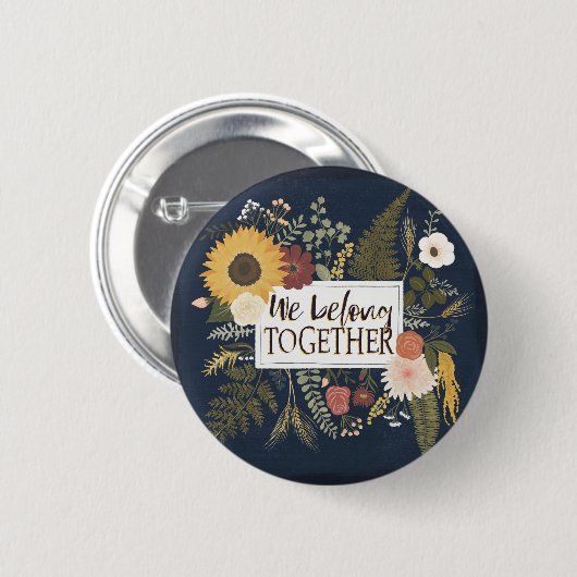 Badge Rond 5 Cm L'automne IV Romance | nous appartenons ensemble (Devant & derrière)