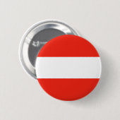 Badge Rond 5 Cm L'Autriche - drapeau/Österreich - Flagge (Devant & derrière)