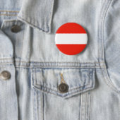 Badge Rond 5 Cm L'Autriche - drapeau/Österreich - Flagge (En situation)
