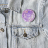 Badge Rond 5 Cm Lavender Floral (En situation)