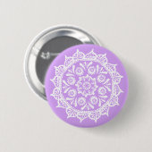 Badge Rond 5 Cm Lavender Mandala (Devant & derrière)